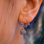 Tanzanite Earrings With Labradorite Drop, thumbnail 2 of 9