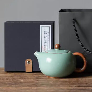Crackle Glaze Teapot – Ru Series, 2 of 5