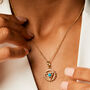 Throat Chakra Turquoise Necklace Silver / Gold Plated, thumbnail 5 of 12