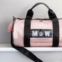 Pvc Kit Bag With Personalised Pale Pink Satin Liner, thumbnail 5 of 5