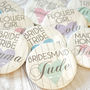 Personalised Heart And Arrow Hen Party Badge, thumbnail 5 of 5