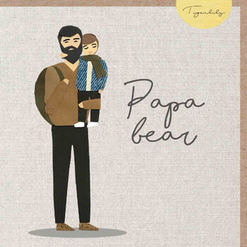 Papa Bear, Daddy Card, Dad, Card For Him, 2 of 3