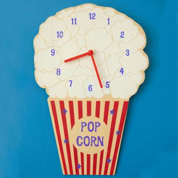 Popcorn Glow In The Dark Kids Clock, 2 of 7