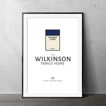 Monopoly Inspired, Personalised Family Name Print, 3 of 10