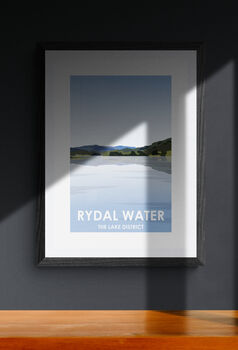 Rydal Water Lake District Landscape Art Print, 3 of 4