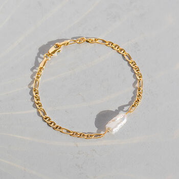 Long Irregular Keshi Pearl Bracelet, 2 of 8