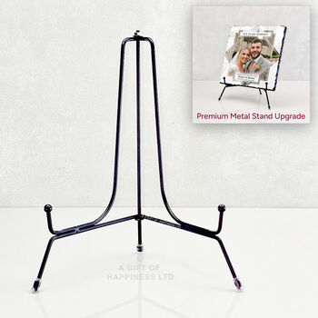 Ten Years Married Personalised Rock Photo Slate, 8 of 8