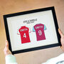 Personalised Football Team Print For Couples, thumbnail 5 of 8