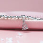 Tree Charm Silver Plated Christmas Bracelet, thumbnail 2 of 3