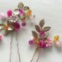 Luxury Gold, Pink And Orange Hair Pins, thumbnail 6 of 6