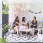 White, Pink And Confetti Hen Party Balloon Arch Kit, thumbnail 4 of 4