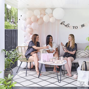 White, Pink And Confetti Hen Party Balloon Arch Kit, 4 of 4