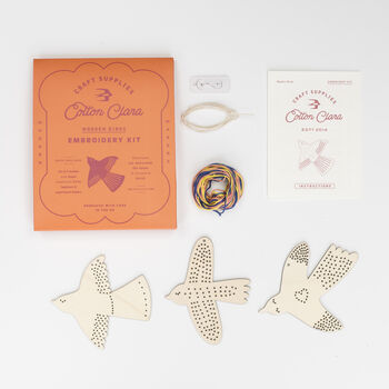 Wooden Bird Embroidery Kit, 4 of 6