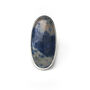Sodalite Gemstone Ring Set In Sterling Silver, thumbnail 2 of 5