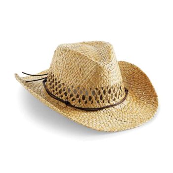 Wired Brim Holiday Straw Cowboy Hat, 2 of 3