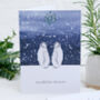 Pack Of Six Luxury Penguin Christmas Cards, thumbnail 1 of 5
