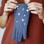 Embroidered Stars Ladies Gloves, thumbnail 6 of 12
