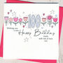 Personalised Special Age Floral Birthday Card, thumbnail 3 of 4