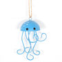 Hanging Metal Jellyfish Coastal Decoration, thumbnail 3 of 5
