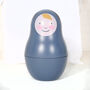 Blue Nesting Doll And Bunny, Personalised Bag, thumbnail 3 of 5