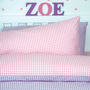 Gingham Bed Linen Set, thumbnail 1 of 4