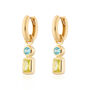 Still Ocean Charm Hoop Earrings, thumbnail 3 of 5