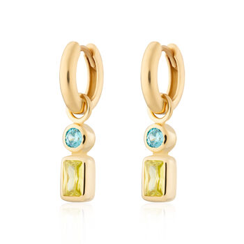 Still Ocean Charm Hoop Earrings, 3 of 5