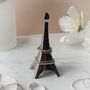 Eiffel Tower In Silver Finish Ring Holder In Gift Box, thumbnail 1 of 2