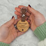 Personalised Engraved Keyring End Of Year Gift For Teacher, thumbnail 8 of 9
