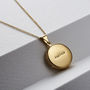 Personalised Small Round Locket Necklace, thumbnail 2 of 9