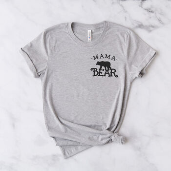 Papa Bear And Baby Bear Matching T Shirts, 3 of 6