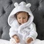 Personalised White Baby Gown With Kitten Comforter Set, thumbnail 7 of 12