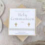 Yellow Gold Earrings – ‘On Your First Holy Communion’, thumbnail 1 of 4