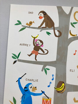 Family Tree Print Monkeys, 3 of 12