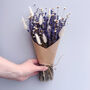 Dried Lavender Bunch With White Bunny Tails, thumbnail 4 of 5