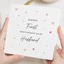 Personalised Paper 1st Anniversary Card For Husband, thumbnail 1 of 7