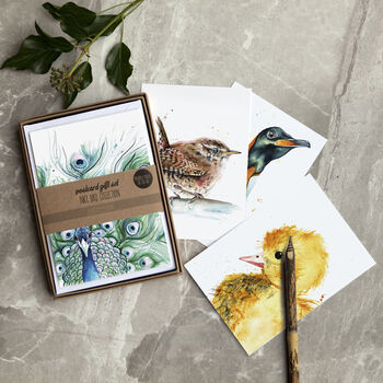 Inky Bird Luxury Postcard Set, 3 of 12