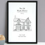 Personalised House Portrait Line Drawing Print, thumbnail 2 of 9