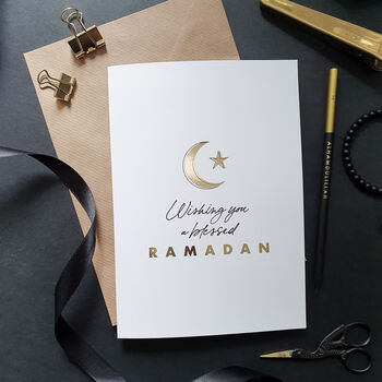A5 Gold Foiled Eid And Ramadan Greeting Cards, 2 of 3
