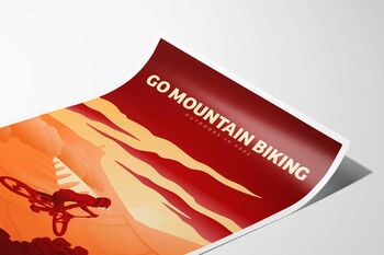 Go Mountain Biking Art Print, 3 of 7