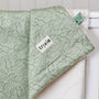 Personalised Trixie Daring Dino Organic Cotton Fleece Blanket, thumbnail 2 of 6