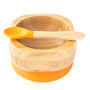 Bamboo Bowl And Spoon Set Orange, thumbnail 4 of 6