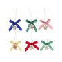 Set Of Six Liberty Print Velvet Bow Crackers, thumbnail 4 of 7