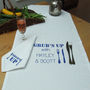 Personalised Organic Table Runner And Napkin Set, thumbnail 9 of 9