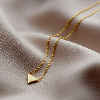 Personalised Mini Triangle Charm Necklace, 5 of 7