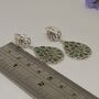 Green Emerald Sterling Silver Earrings, thumbnail 5 of 7