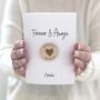 Forever And Always Wooden Love Token Valentines Card, thumbnail 2 of 3