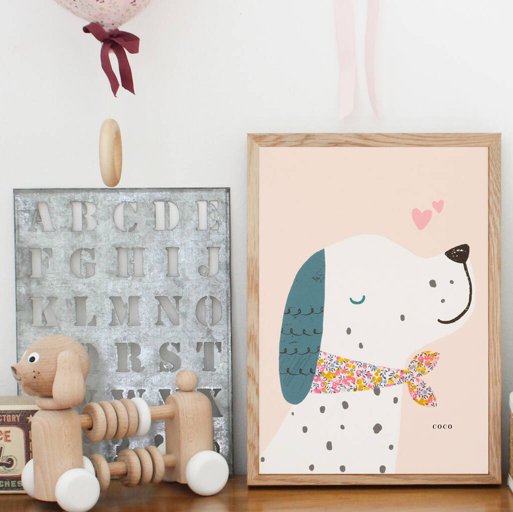 Liberty Dog Nursery Print By The Charming Press