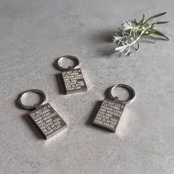 Flattering Personalised Keyring – Funny Gift For Him Or Her, 2 of 6