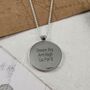 Travel Rune Personalised Solid Silver Necklace, thumbnail 6 of 10